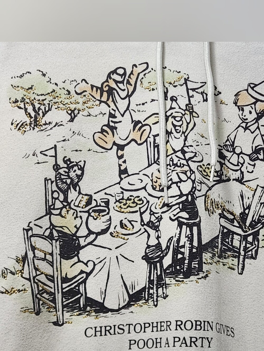 Disney Winnie the Pooh Graphic Hoodie Sweatshirt - Christopher Robin Design - Picture 3 of 12